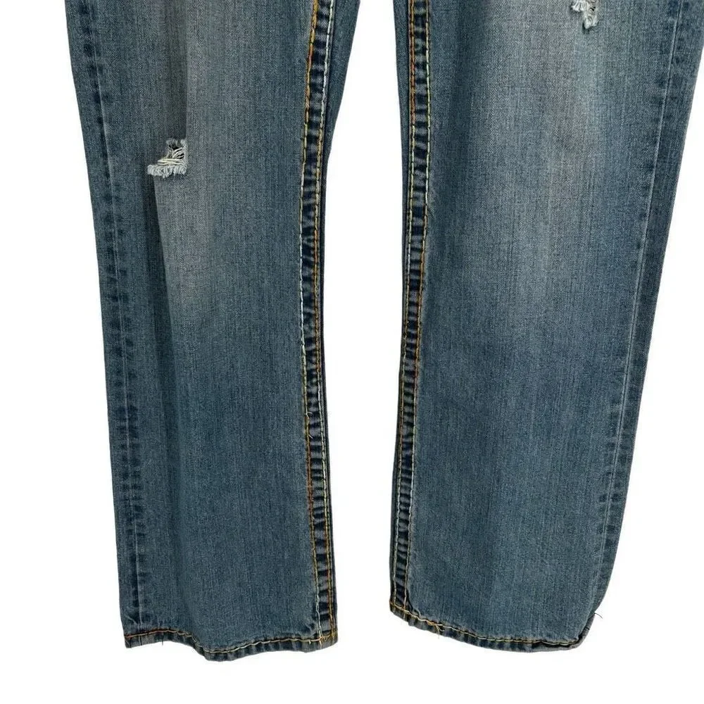 True Religion Limited Edition 0001-1205 Lightwash Straight Leg Jeans Men Size 38
